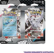 Pokémon TCG - Blister Quádruplo Escarlate e Violeta 10.5 - Fogo Branco e Raio Preto - Oshawott