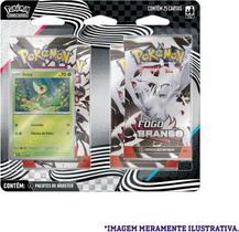 Pokémon TCG - Blister Quádruplo Escarlate e Violeta 10.5 - Fogo Branco e Raio Preto - Snivy