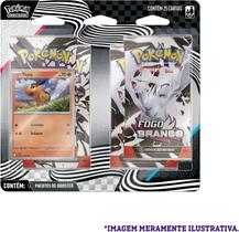 Pokémon TCG - Blister Quádruplo Escarlate e Violeta 10.5 - Fogo Branco e Raio Preto - Tepig