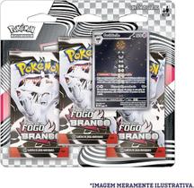 Pokémon TCG, Blister Triplo Pokémon EV10.5 Fogo Branco ou raio preto