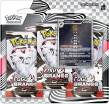 Pokémon TCG, Blister Triplo Pokémon EV10.5 Fogo Branco ou raio preto