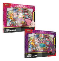Pokemon TCG Combo Booster Box Coleção Mega Luar Mega Clefable Ex + Mega Gengar Ex 98 cartas Pokemon TCG Combo Booster Box Coleção Mega Luar Mega Clefable Ex + Mega Gengar Ex 98 cartas