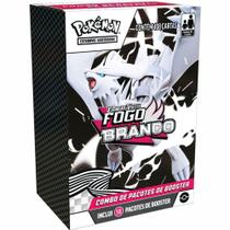 Pokémon TCG Combo de 18 Boosters Fogo Branco Copag