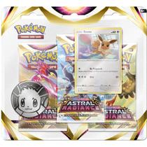 Pokémon TCG: Espada e Escudo Blister de Três Boosters de Brilho Astral