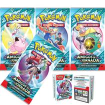 Pokémon Tcg Kit Baralho Pronto Jogar +1 Carta Holográfica + Guia + 8 Booster Escarlate e Violeta 9 Amigos de Jornada Pokémon Tcg Kit Baralho Pronto Jogar +1 Carta Holográfica + Guia + 8 Booster Escarlate e Violeta 9 Amigos de Jornada