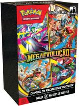 Pokémon TCG Mega Evolução Combo de Booster Mattel 108 Cartas