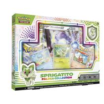 Pokémon TCG Paldea Pin Collection Sprigatito com 3 cartões promocionais