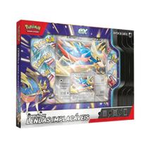 Pokémon TCG Zacian ex Lendas Implacáveis com 38 Cartas Originais Pokémon TCG Zacian ex Lendas Implacáveis com 38 Cartas Originais