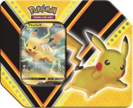 Pokémon Trading Card Game V Powers Tin com 5 pacotes de reforço Pokémon Trading Card Game V Powers Tin com 5 pacotes de reforço