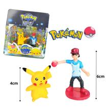 Pokemon + Treinador Ash com 10 Cartas Pokebola Cards Game binquedo Pokemon + Treinador Ash com 10 Cartas Pokebola Cards Game binquedo