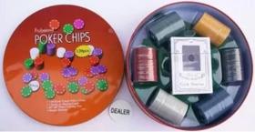 Poker Chips Profissional C/120 Fichas
