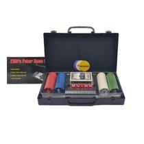 Poker Profissional Texas Hold'em 200 Fichas 2 Baralhos, 5 dados e Maleta Poker Profissional Texas Hold'em 200 Fichas 2 Baralhos, 5 dados e Maleta