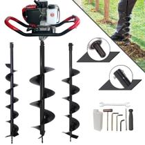 Polaca Cavadeira Motorizada Anmax GD520-B À Gasolina 2T 52cc 2,2HP 7.000rpm Perfurador de Solo Profissional Completo Com 3 Brocas 80x10cm, 80x15cm e 80x20cm Para Elevação de Cerca e Reflorestamento Polaca Cavadeira Motorizada Anmax GD520-B À Gasolina 2T 52cc 2,2HP 7.000rpm Perfurador de Solo Profissional Completo Com 3 Brocas 80x10cm, 80x15cm e 80x20cm Para Elevação de Cerca e Reflorestamento