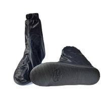 Polaina Bota Galocha Impermeável Protetor Calçado Chuva Moto Motoboy Motoqueiro Solado Antiderrapant Tamanho xl