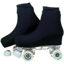 Polaina Cobre Botas Capa Para Patins Preta