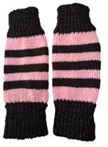 Polaina em Lã Infantil (preta com rosa)