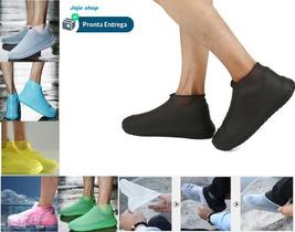 Polaina Galocha Capa Motoqueiro Chuva Impermeável Silicone