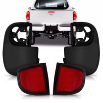 Polaina traseira l200 triton 2008 a 2014 com refletor