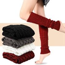Polainas de tricô estilo retrô outono inverno 38x10cm cor:vinho Polainas de tricô estilo retrô outono inverno 38x10cm cor:vinho