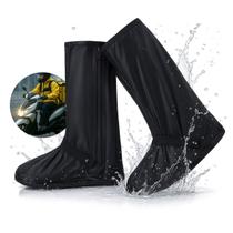 Polainas Galochas para Motoboy Par de Botas Impermeável Contra Chuva para Trilhas Resistente