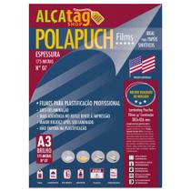 PolaPuch Plástico para Plastificação N7, Esp 0.07, 175 mic - A3