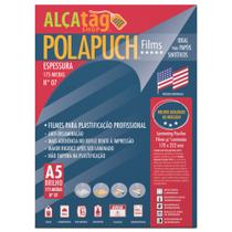 PolaPuch Plástico para Plastificação N7, Esp 0.07, 175 mic - A5 - Alça Tag Shop