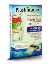 Polaseal A4 220x307 - 10 Folhas - Plástico para Plastificação Pouch Film 0,05 - MARES