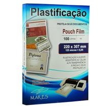 Polaseal A4 220x307 - 20 Folhas - Plástico para Plastificação Pouch Film 0,05 - MARES