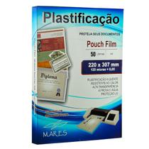 Polaseal A4 220x307 - 50 Folhas - Plástico para Plastificação Pouch Film 0,05 - MARES