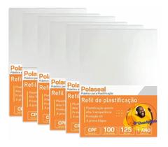 Polaseal CPF 1500un Plástico para Plastificação 0,05 125mic