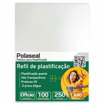 Polaseal para Plastificação Ofício 226x340x0,10mm 100un Polaseal para Plastificação Ofício 226x340x0,10mm 100un