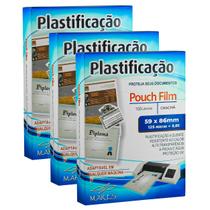 Polaseal Plástico para plastificação 0,05 Crachá 59x86 300un Polaseal Plástico para plastificação 0,05 Crachá 59x86 300un