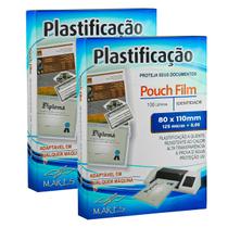 Polaseal Plástico para plastificação 0,05 RG 80x110 200un Polaseal Plástico para plastificação 0,05 RG 80x110 200un