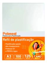 Polaseal Plástico para Plastificação A3 303x426x0,05mm 100un Polaseal Plástico para Plastificação A3 303x426x0,05mm 100un