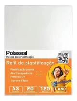 Polaseal Plástico para Plastificação A3 303x426x0,05mm 20un - Cassmar