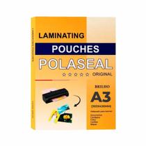 Polaseal Plástico para Plastificação A3 303x426x0,07mm 100un Polaseal Plástico para Plastificação A3 303x426x0,07mm 100un