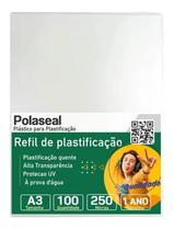 Polaseal Plástico para Plastificação A3 303x426x0,10mm 100un