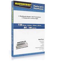 Polaseal Plastico Para Plastificacão A4 100 Folhas Com Brilho Masterprint