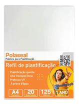 Polaseal Plástico para Plastificação A4 220x307x0,05mm 20un Polaseal Plástico para Plastificação A4 220x307x0,05mm 20un