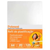 Polaseal Plástico para Plastificação A4 220x307x0,05mm 20un