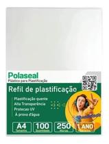 Polaseal Plástico para Plastificação A4 220x307x0,10mm 100un