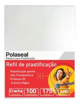 Polaseal Plástico para Plastificação Crachá 59x86x0,07 100un
