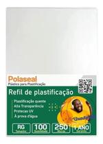 Polaseal Plástico para Plastificação RG 80x110x0,10mm 100un - Cassmar