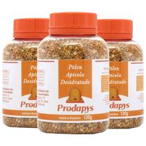 Pólen de Abelha Desidratado em Grãos 120g - Kit com 3 Pólen de Abelha Desidratado em Grãos 120g - Kit com 3