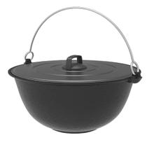 Polenteira de ferro fundido 10 Litros C/Tampa de Alumínio