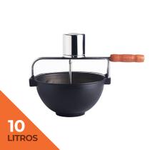 Polenteira elétrica antonow 10 litros panela de ferro com mexedor elétrico