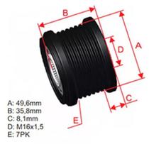 Polia Alternador Roda Livre Sandero Logan Nissan Opel Clio Master ZM9600042