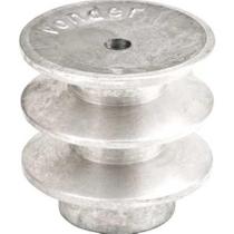 Polia alumínio 110mm 2 canais perfil b Vonder