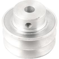 Polia Alumínio 2 Canais Perfil A 70mm com Furo 1/2" - Vonder
