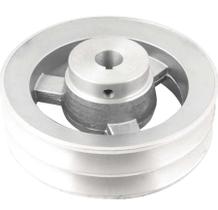 Polia Alumínio 2 Canais Perfil B 150mm com Furo 3/4" - Vonder